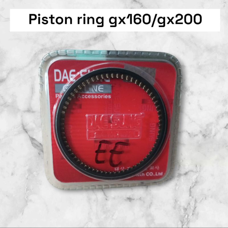 RING PISTON MERK DAESUNG GX160 GX200 RENG SEKER SEHER 160 200 MODEL TEBAL BOLD RING PISTON GX160  대성