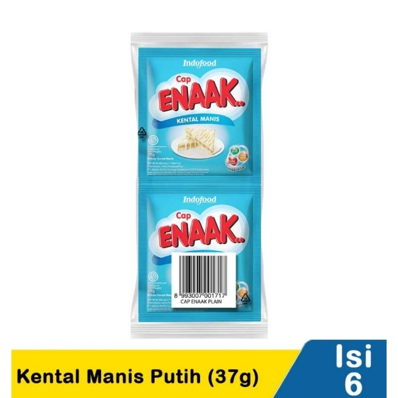 

Cap Enaak Kental Manis Putih6X37g