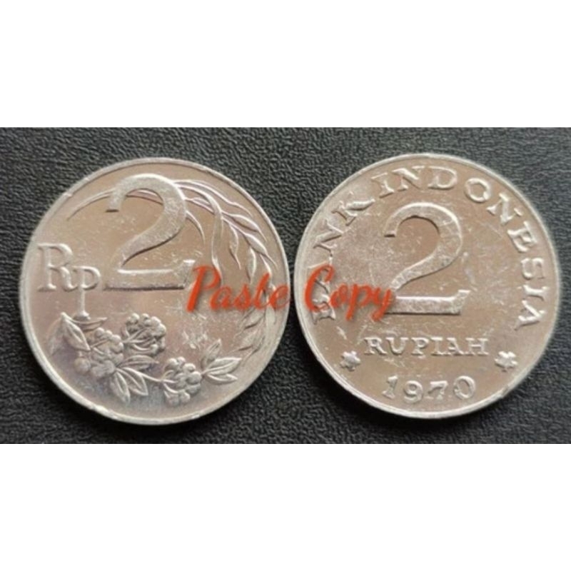 Uang Kuno Koin 2 Rupiah Tahun 1970