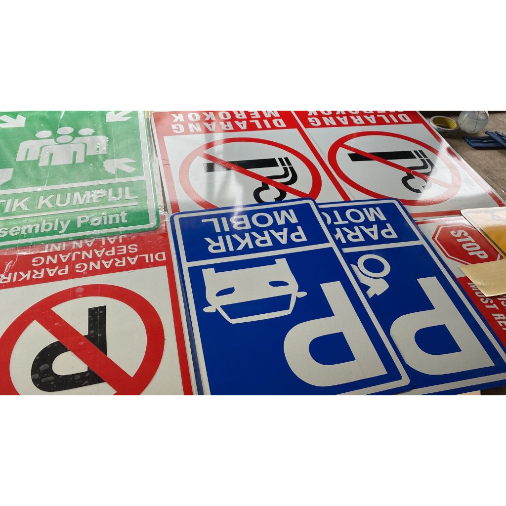 

stiker rambu printing 35x50cm