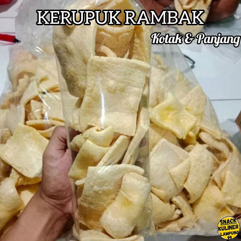 

Kerupuk Rambak Kotak & Panjang Renyah, enak, dan gurih [B]