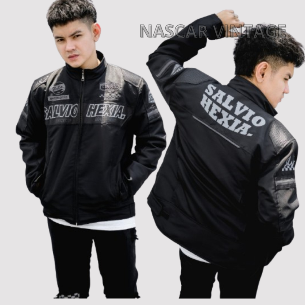 Jaket Nascar Vintage Full Bordir -Jaket Motor - Nascar Jacket Vintage ( Free Stiker )