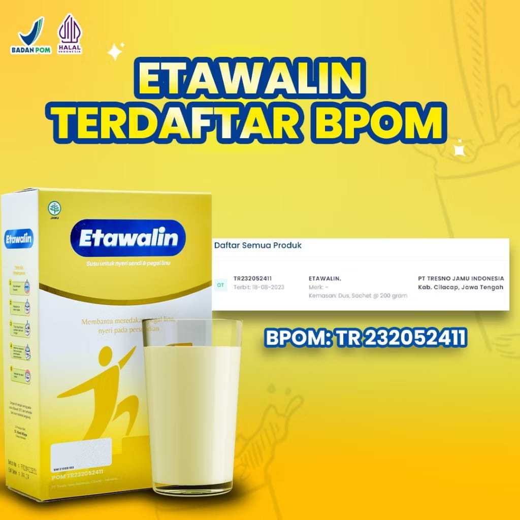

ETAWALIN - Original Susu Kambing Etawa Membantu Mengatasi Nyeri pada persendian dan Tulang BPOM