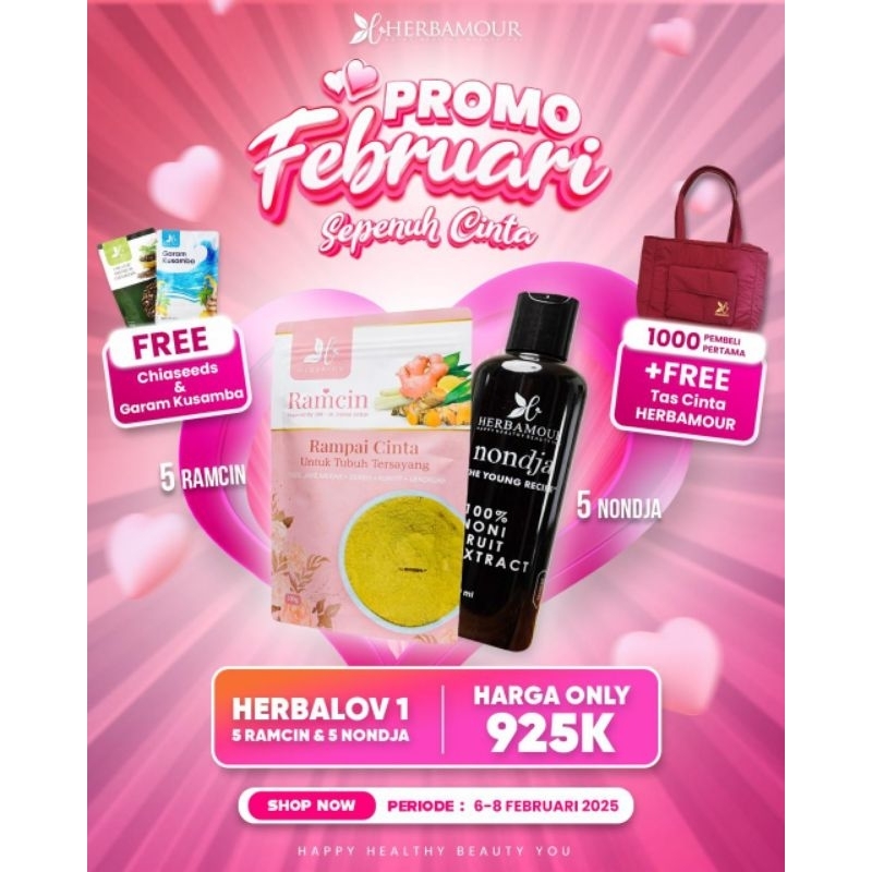 

PROMO HERBAMOUR Februari Sepenuh Cinta