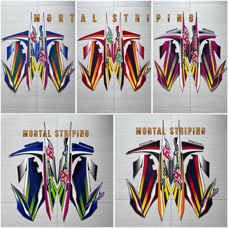 STIKER STRIPING MOTOR SUPRA FIT LAMA 2003 2004