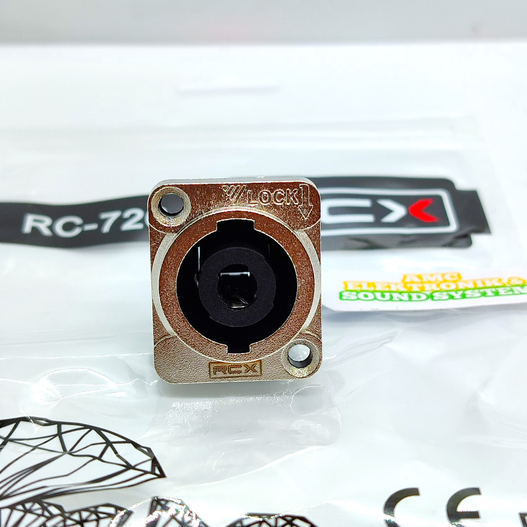 Socket soket spikon RCX besi speakon body besi PVC RCX RC 726