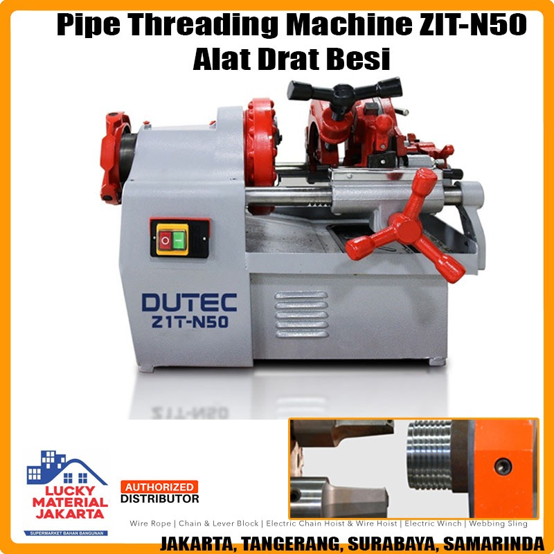 Pipe Threading Machine ZIT-N50 Alat Drat Ulir Senai Besi Pipa Bajat Metal