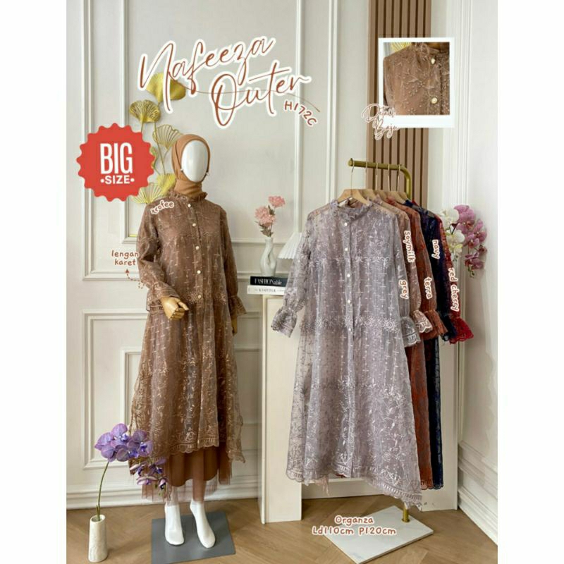 Ready Nafeega Outer organza