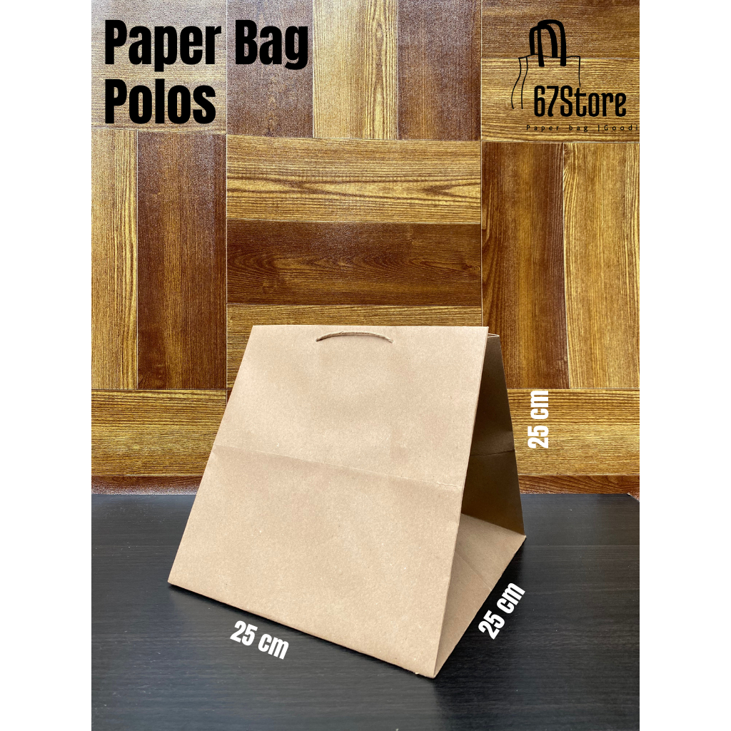 

Paper Bag Box Nasi / Paper Bag Jumbo Besek / Kue ukuran 25 x 25 x 25CM