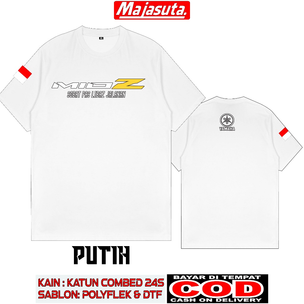 BAJU KAOS YAMAHA MIO Z M1 KATUN COMBED 24S TEBAL//BISA COD//KAOS KOMUNITAS//KAOS CLUB//KAOS MOTOR//K