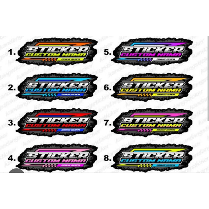 

stiker custem