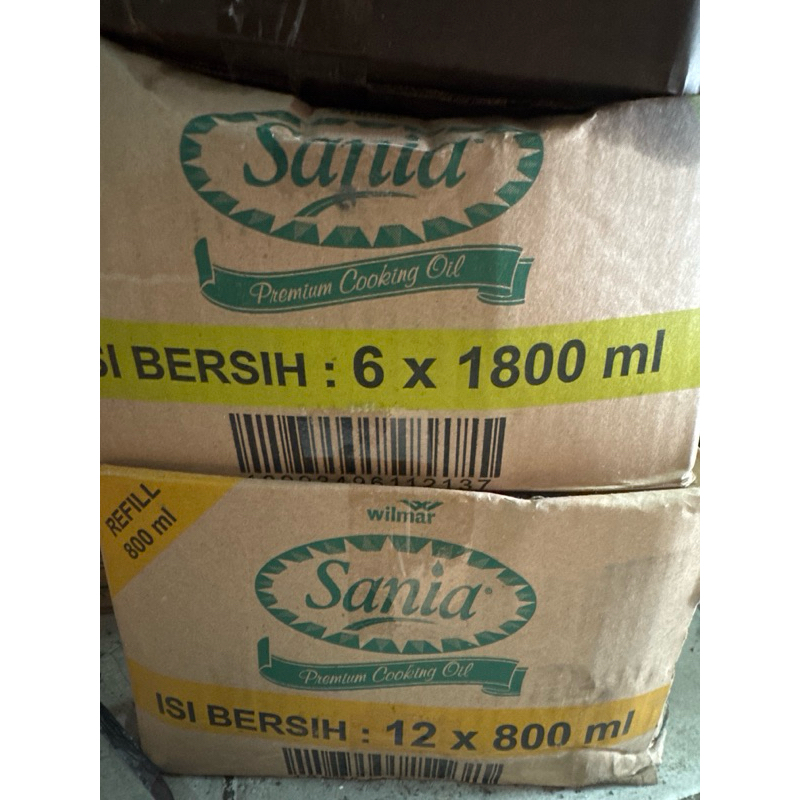 

Sameday/Instant 1 Bks Minyak Goreng Sania 800ml dan 1,800ml