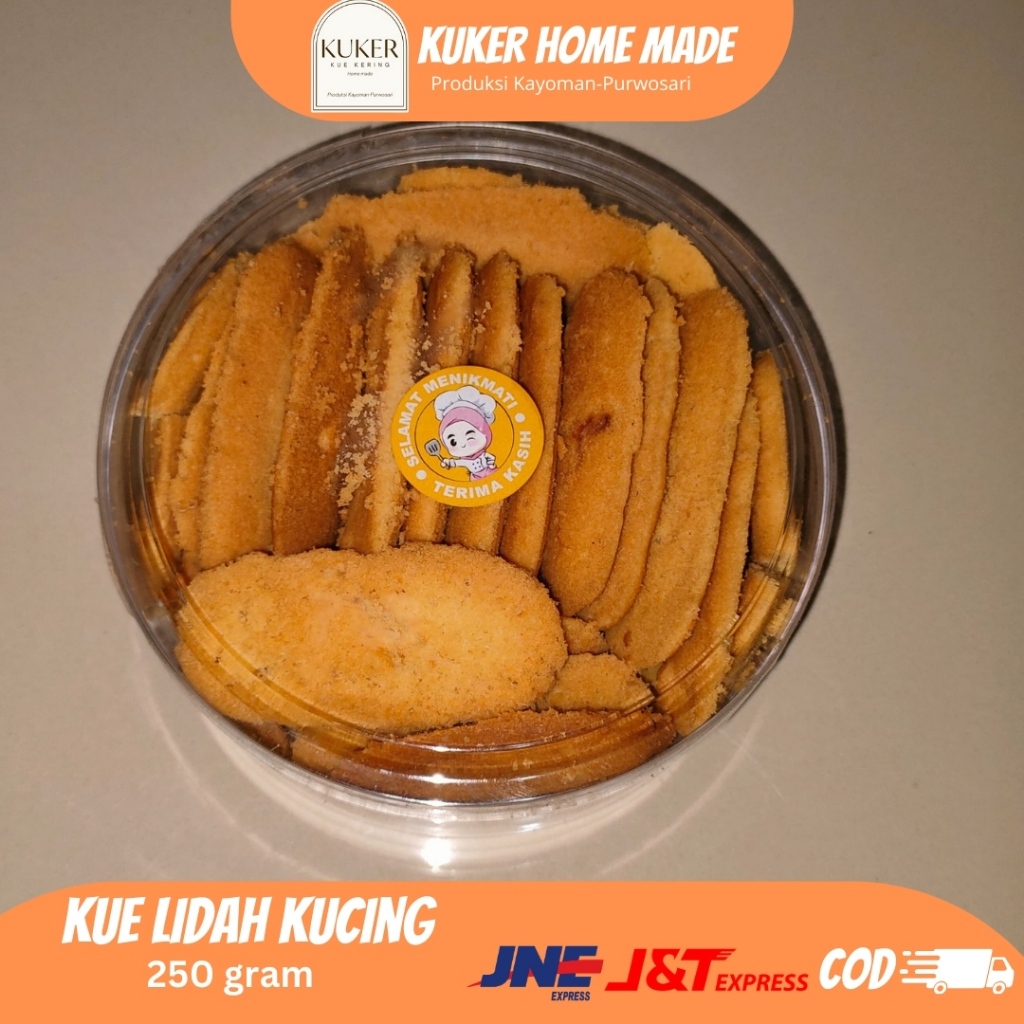 

Kuker Home Made Kue Lidah kucing 250 gram-kue kering