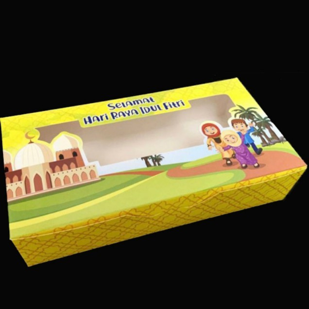 

5 Pcs Box Brownies Lebaran Fitri Kardus Parcel Kue Kering isi 2 Toples 250Gr