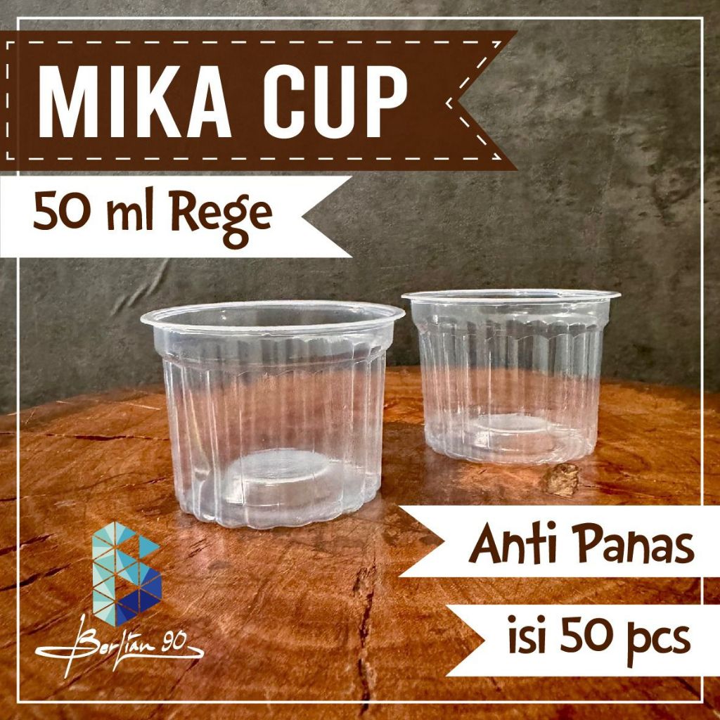 Cup Puding Mika Rege /Mika Cup Agar-agar 50ml isi 50pcs