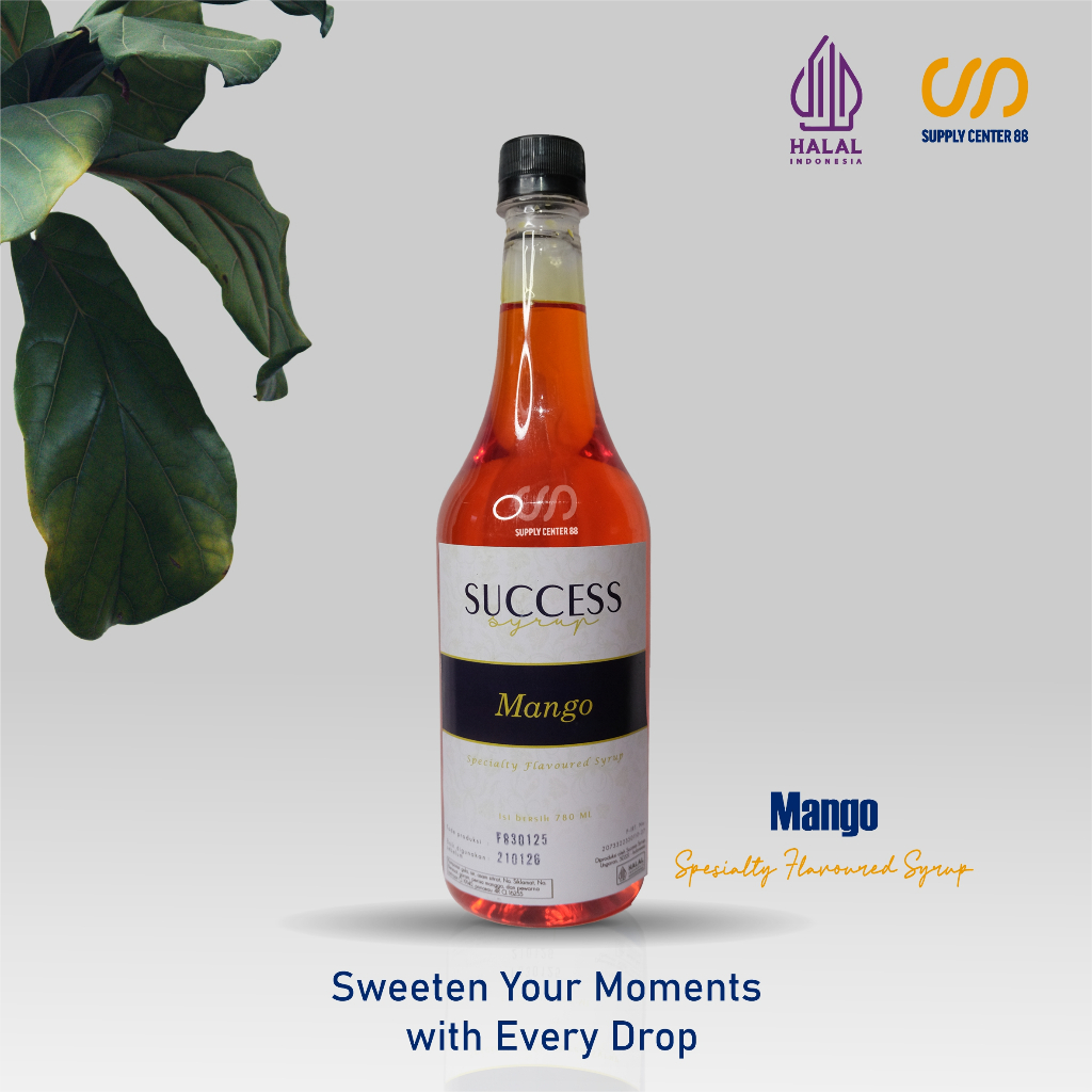 

Success Mango Special Flavored Syrup Perasa Minuman Botol dari Plastik