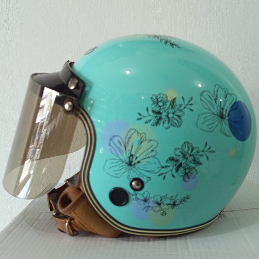 JPN HIJAB SERIES KACA MONSA MOTIF 02 PASTEL GREEN ORI SNI