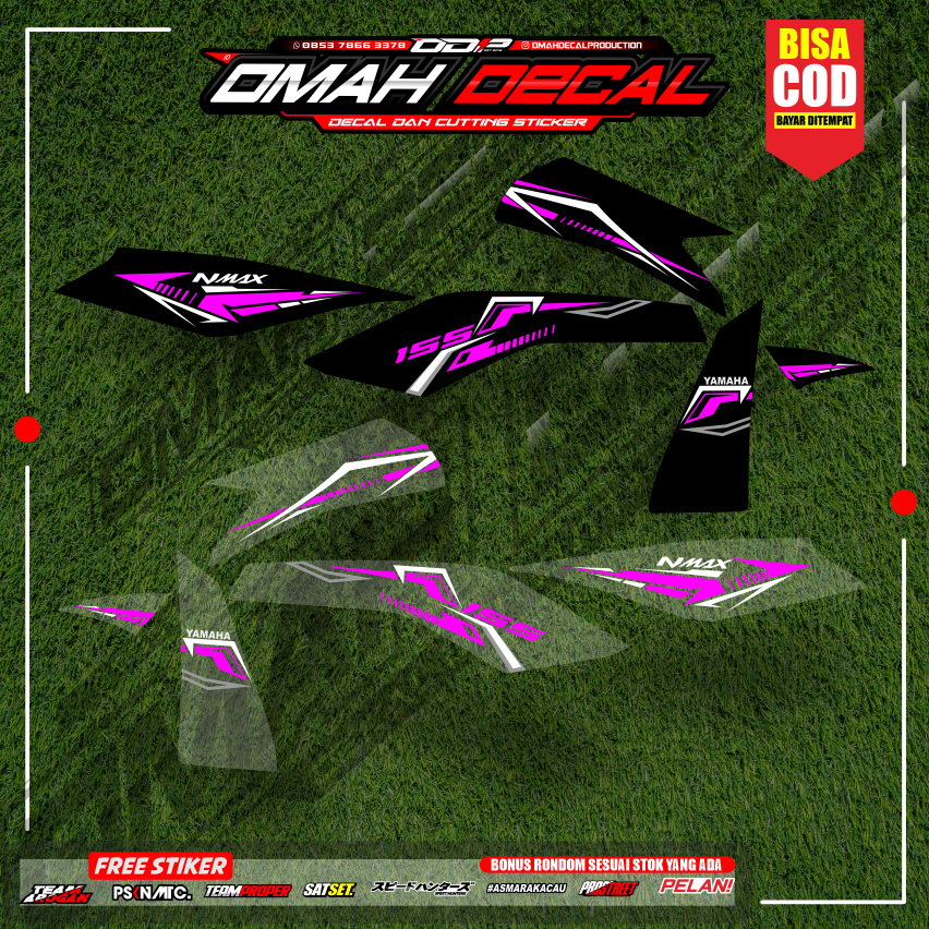 striping nmax turbo new thailand transparan old modifikasi motif api minimalis racing stiker nmax 9