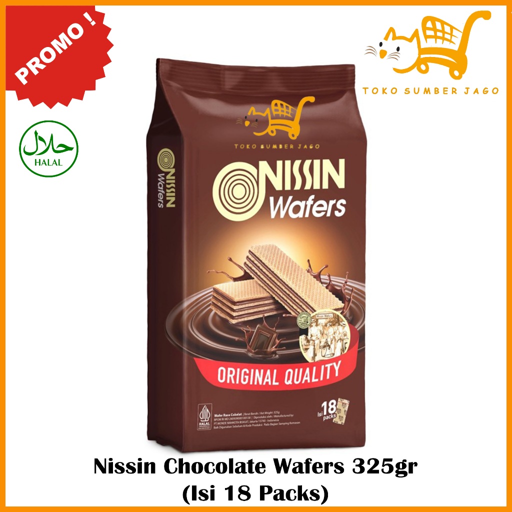 

Nissin Wafers Chocolate Big Pack 325gr (Isi 18 Packs) ORIGINAL