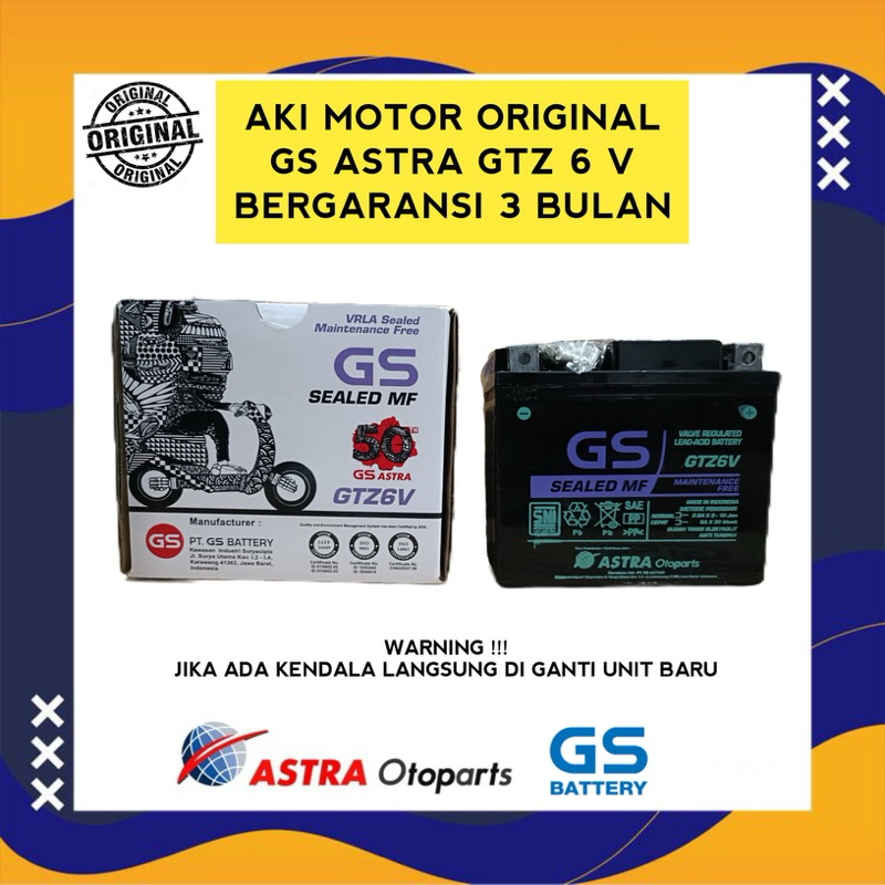 AKI KERING GS ASTRA GTZ 6 V ORIGINAL