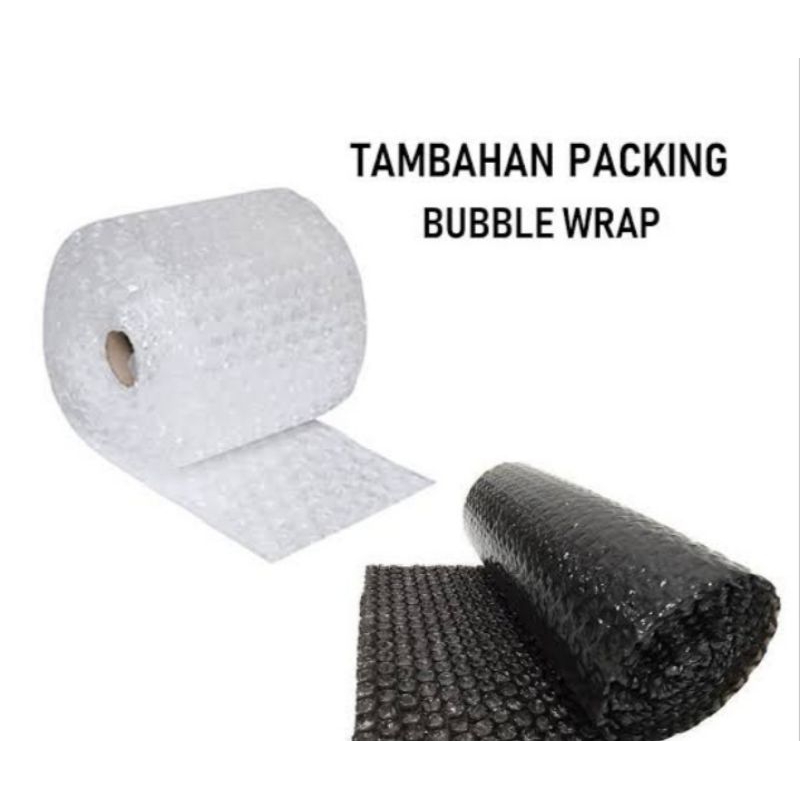 

tambahan packing bubble wrap, extra bubble wrap