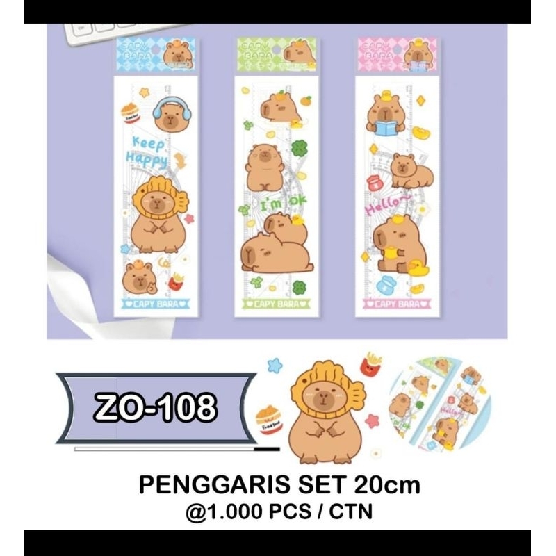 

(12 Pcs) Penggaris Set Fancy 20Cm
