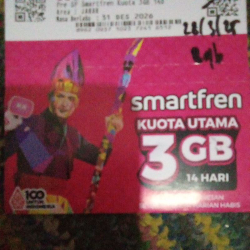 kartu kuota Smartfren 3gb