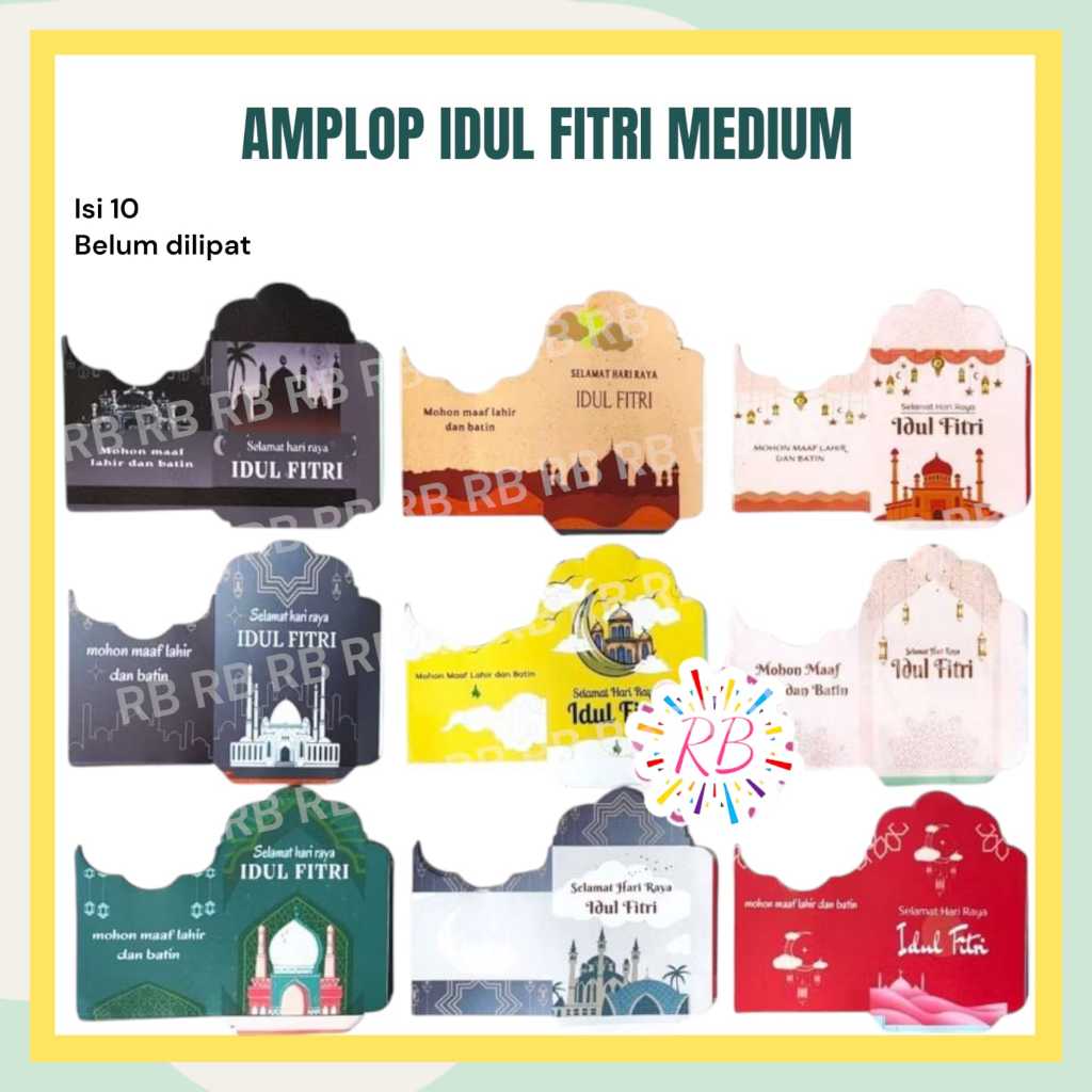 

Amplop LEBARAN IDUL FITRI MEDIUM Muslim Isi 10 / Angpau Idul Fitri Muslim SEDANG BELUM DILIPAT