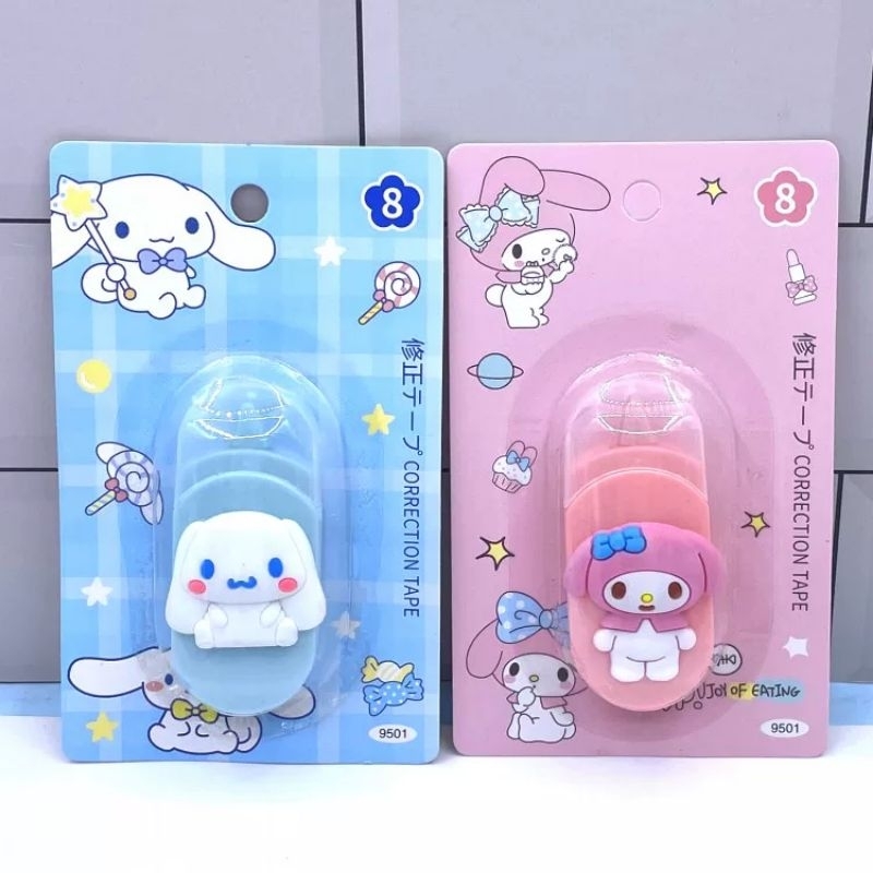 

Correction Tape Mini Tip-ex kertas Motif Sanrio/ Tip-ex lucu