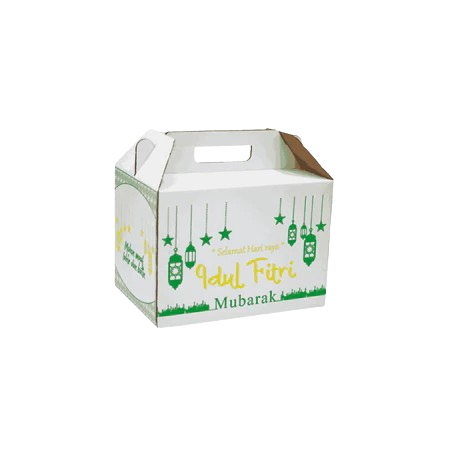 

( 5 Pcs ) Box Parcel Bingkisan Sembako Lebaran Kardus Hampers Paket Idul Fitri Ukuran 35x25x25 cm