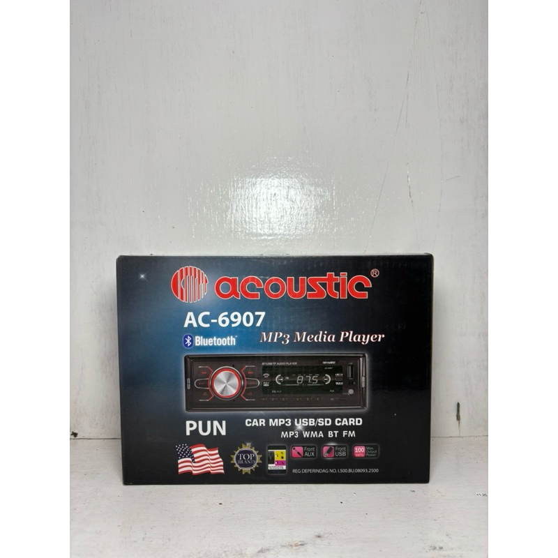 Head Unit Tape Mobil Acoustic AC-6970 MP3 FM USB SD CARD BLUETOOTH