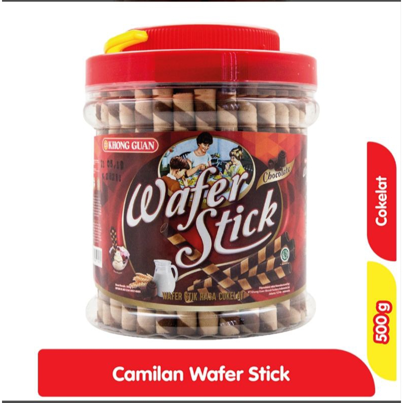

KHONG GUAN Wafer Stick Krim Cokelat Bucket 500 g