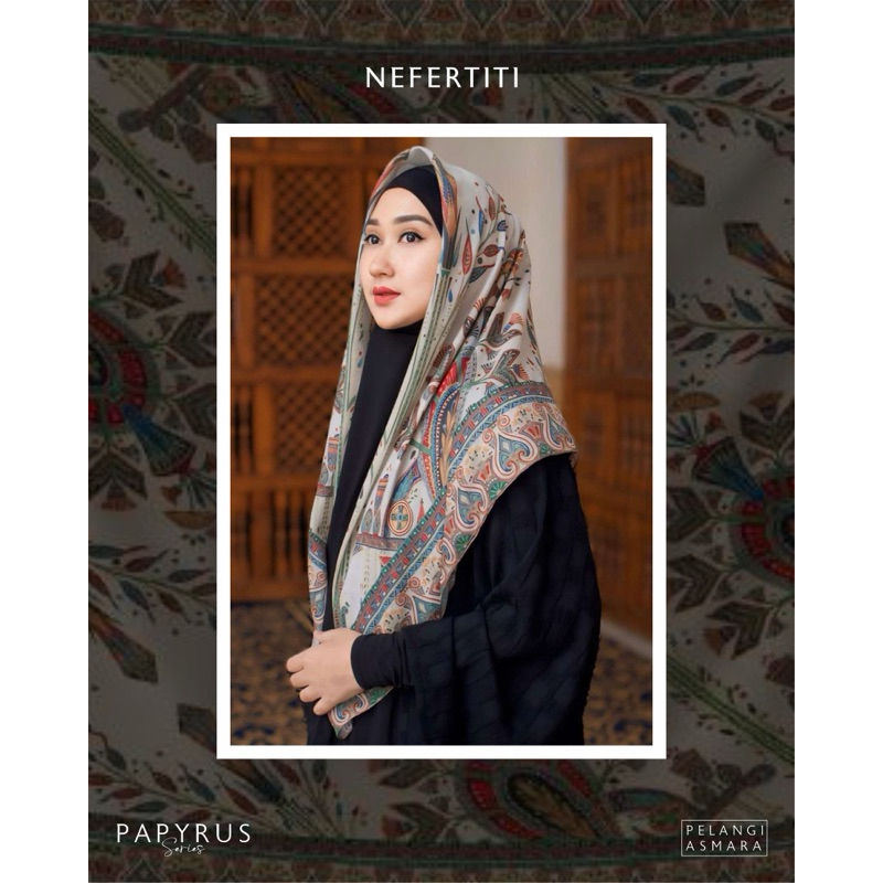 JILBAB PELANGI ASMARA | PAPYRUS SERIES | JILBAB SEGIEMPAT