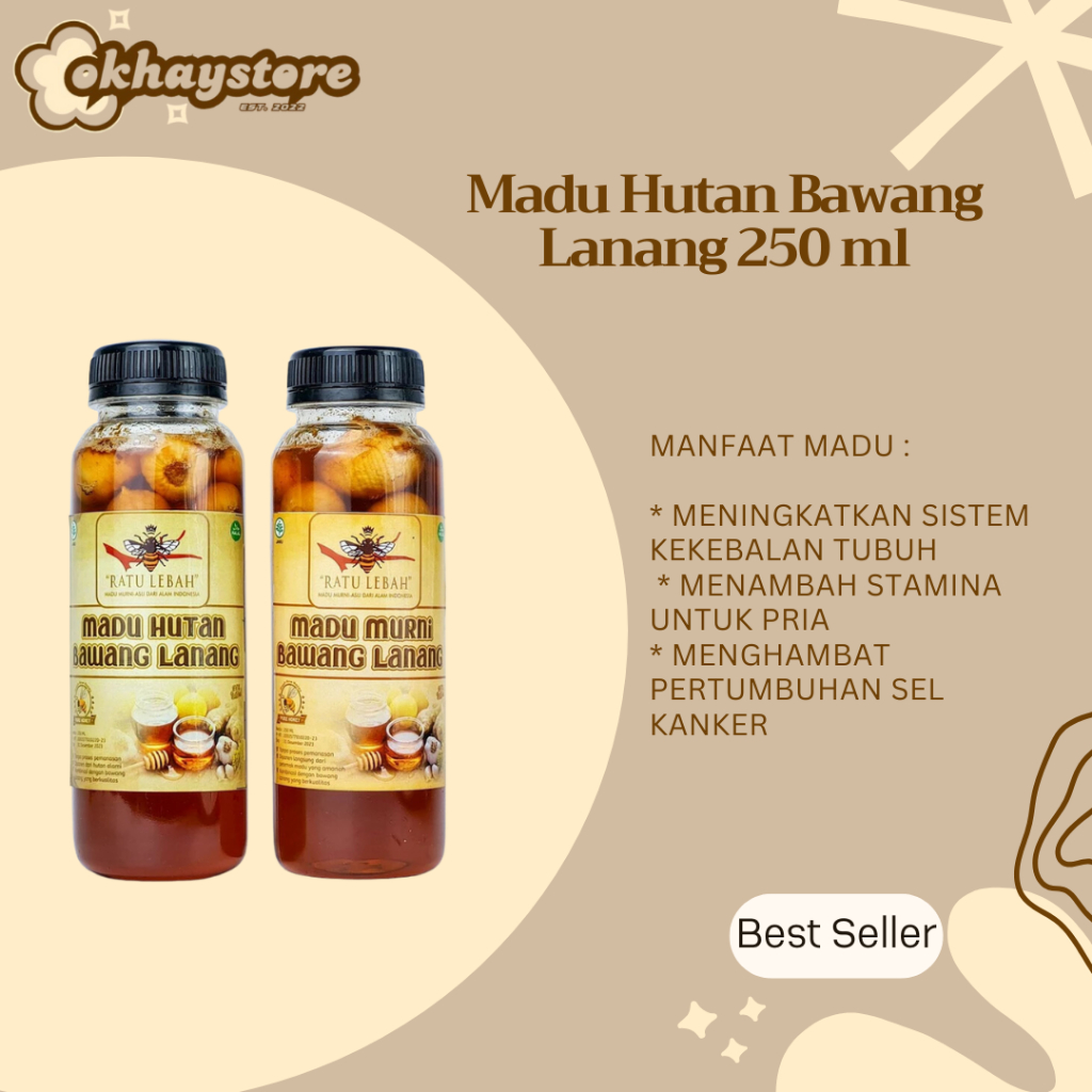 

Madu Hutan Bawang Lanang 250 ml Ratu Lebah Asli Murni