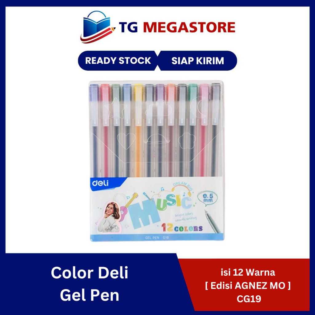 

Color Deli Gel Pen / Pulpen Gel isi 12 Warna [ Edisi AGNEZ MO ] - CG19