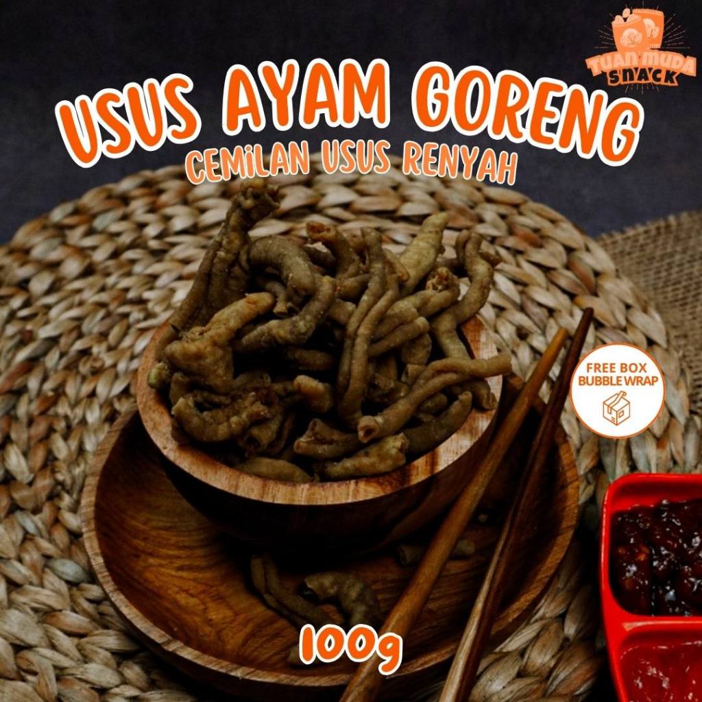 

Usus Ayam Crispy 100g Krispi Kripik Enak Gurih