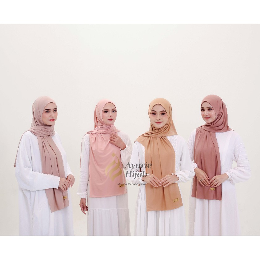 AYURIE - ATAYA Size L Hijab Dewasa Instan Matt Jersey Kerudung Adem Nyaman Simpel Muslim Fashion
