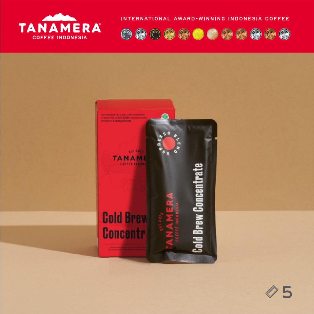 

TANAMERA COFFEE – Cold Brew Concentrate Sachets (Box of 5 Sachets)