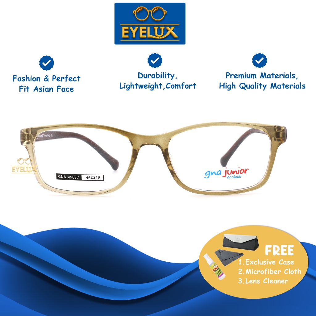 GNA Eyewear / GNA W-637 / 46-18 / Frame Kacamata GNA Eyewear ORIGINAL