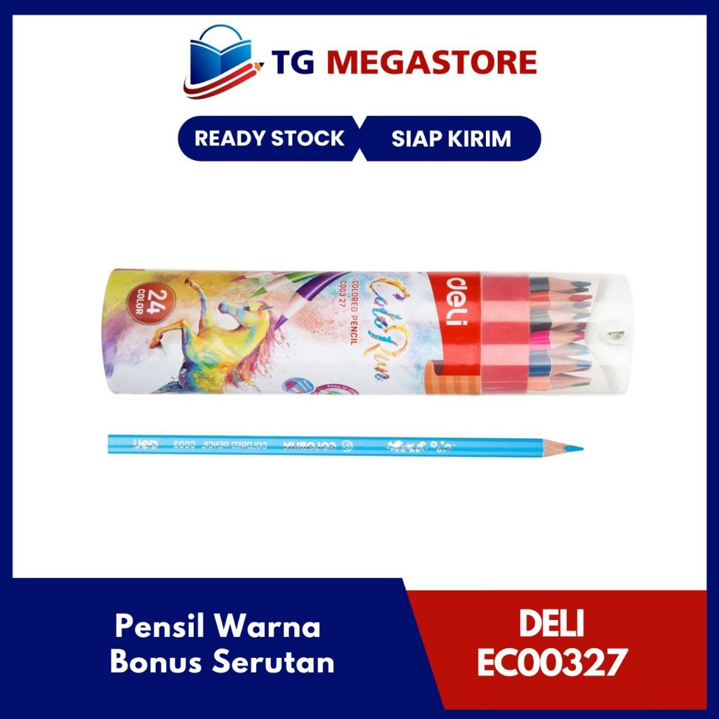 

Pensil Warna DELI 24 Warna Bonus Serutan - EC00327