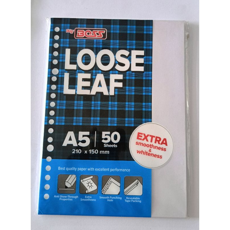 

Loose Leaf Polos Big Boss A5 - 50 Lembar