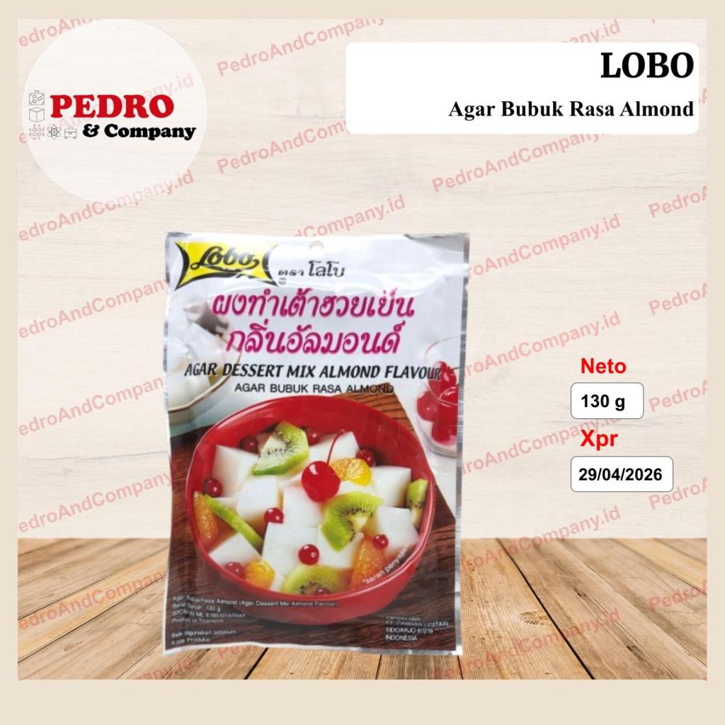 

Lobo bubuk agar dessert mix almond flavor rasa almond 130 gram