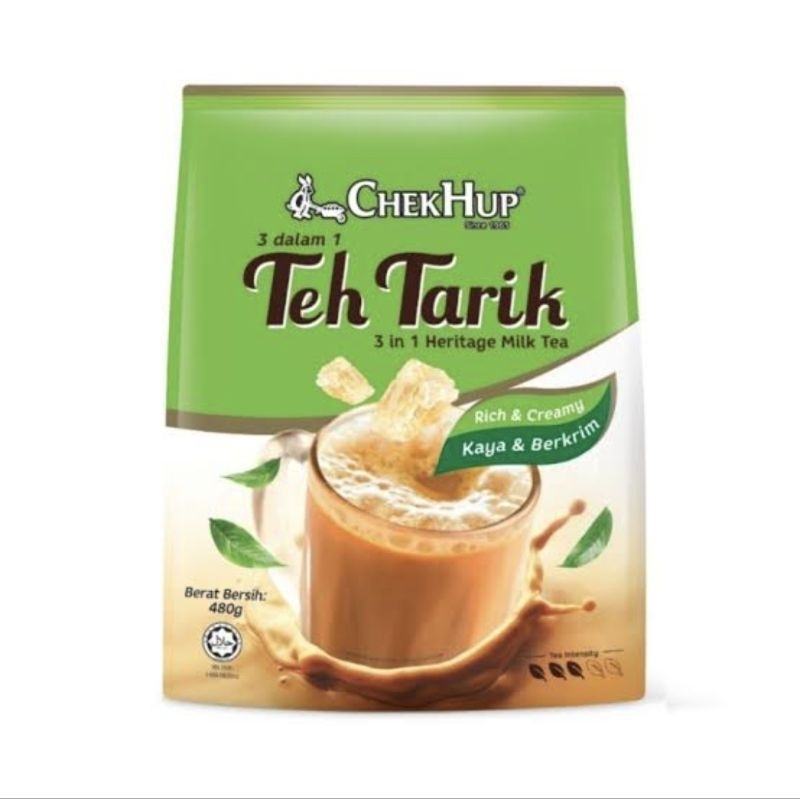 

Chek Hup 3in1 Teh Tarik Heritage Milk Tea Original / Less Sweet 12 x 35 Gram