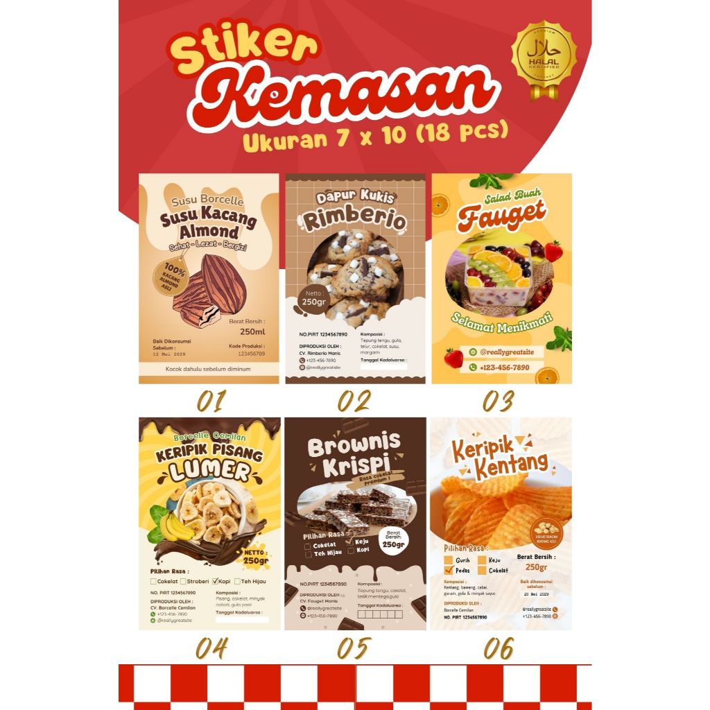 

TERMURAH - STIKER VINYL KEMASAN SEGEL KOTAK