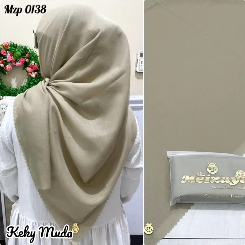 Jilbab khaki muda ASN terbaru