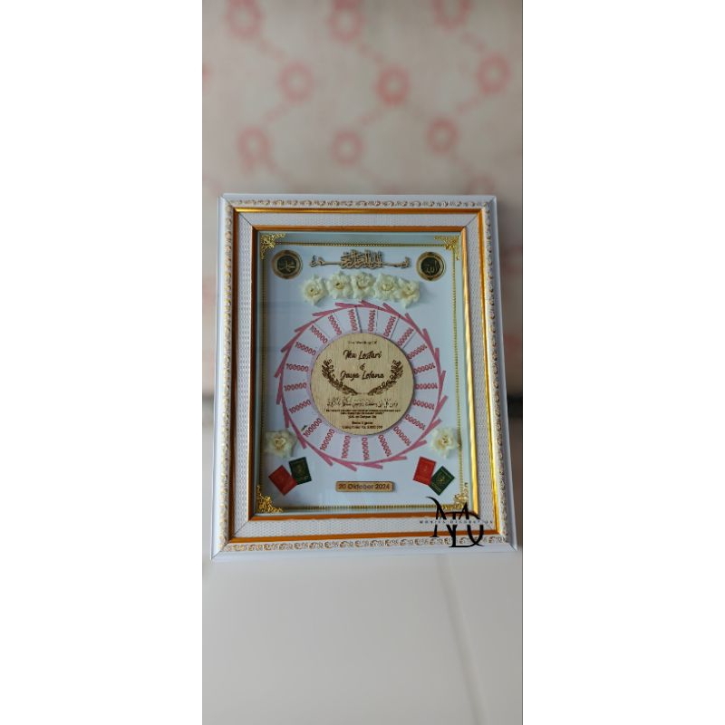 Frame Mahar, Mahar Pigura Ukuran BESAR Mahar Akrilik, Mahar Kaca