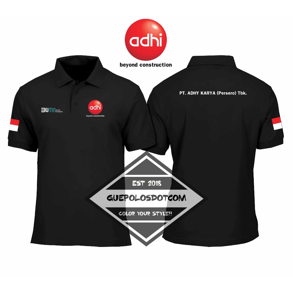POLOSHIRT ADHI KARYA (Persero)Tbk. - Baju Berkerah adhi beyond construction - POLO KERAH ADHI KARYA