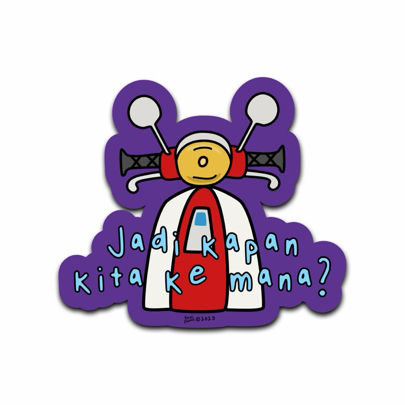 

Stiker Ke mana | Raina Pulang