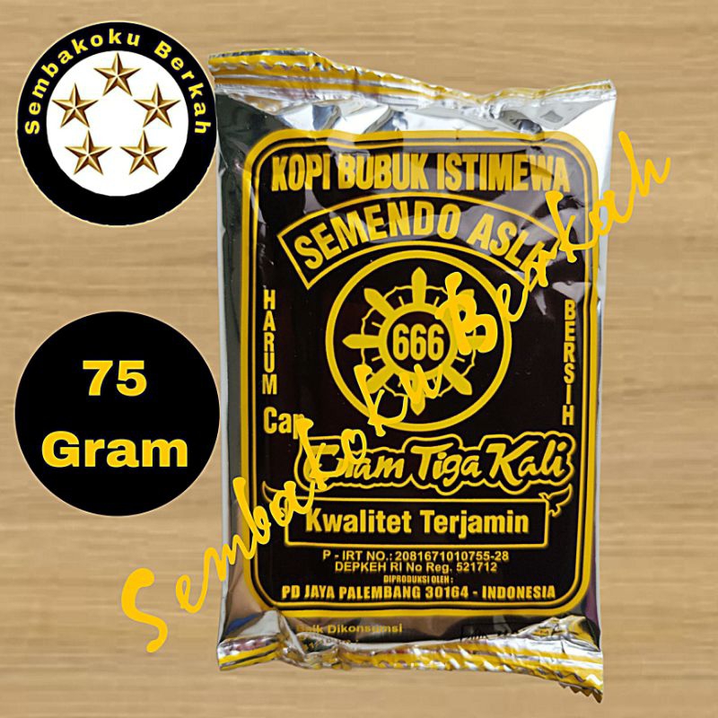 

Kopi Semendo Asli Cap 666 75gr (GRATIS ONGKIR INSTANT)