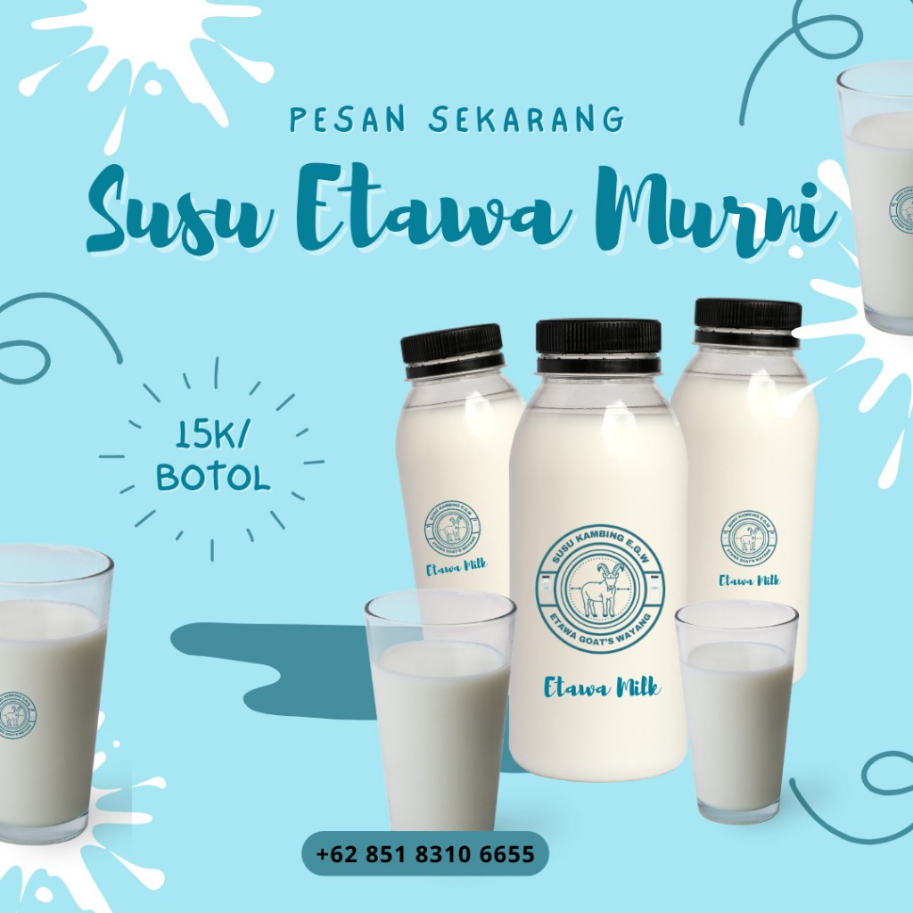 

[PREMIUM] Susu Kambing Etawa Murni 500ml Segar Beku - Fresh Frozen Goat Milk - Tanpa Bau Prengus ASLI